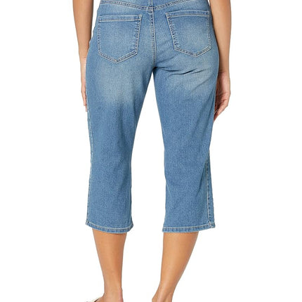 Gloria Vanderbilt Women's High Rise Belted Capri, Merced, 6