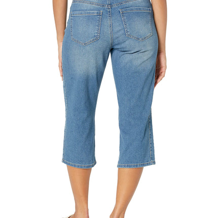 Gloria Vanderbilt Women's High Rise Belted Capri, Merced, 6