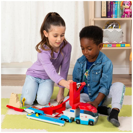 Paw Patrol, Launch’N Haul PAW Patroller, Transforming 2-in-1 Track Set for True Metal Die-Cast Vehicles