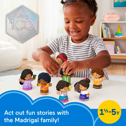Fisher-Price Little People Juguete para Niños Pequeños, Set de Figuras de Disney Encanto, 7 Personajes para Juego de Imitación en Preescolar, Edades 18+ Meses