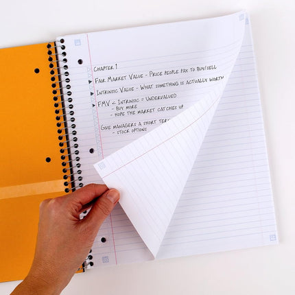 Five Star Spiral Notebooks Plus Study App, 2 Pack, 5 Subject, College Ruled Paper, 11" x 8-1/2", 200 Sheets, Black & White (73035)