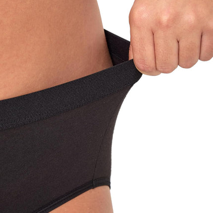 Hanes womens Just My Size Comfort, Period. Brief Period Underwear, Super Leaks, 2-pack (Plus Sizes), Pecan/Black, 11