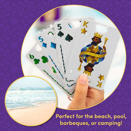 Five Crowns Waterproof Rummy Style Card Game for Kids, Family Game Night