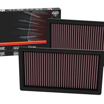 K&N Replacement Air Filter compatible with Land Rover Range Rover (V) V8 4.4L 2022- (set of 2 pieces) (33-5134)