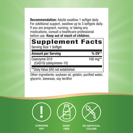Enzymatic Therapy Coenzima Q10, 120 cápsulas blandas, 100 mg
