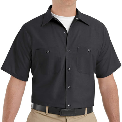 Red Kap Men's Industrial Short-Sleeve Work Shirt, 