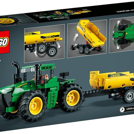 LEGO Technic John Deere 9620R 4WD Tractor Toy with Tipping Trailer, Classic Style Farm Toys for Kids, Boys & Girls 8 Plus Years Old, Collectible Model Building Set 42136