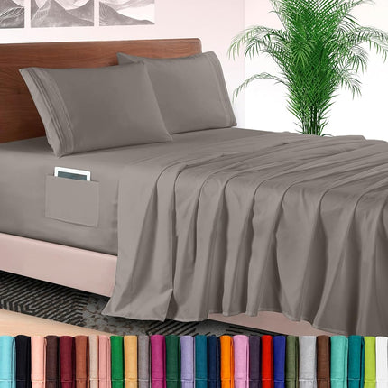 Elegant Comfort 4-Piece Bed Sheet Set - Luxury Bed