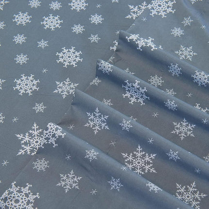 Elegant Comfort Luxury Soft Bed Sheets Holiday Pattern 1500 Premium Hotel Quality Microfiber - Softness Wrinkle and Fade Resistant (6-Piece) Bedding Set, Cal King, Snowflake-Gray