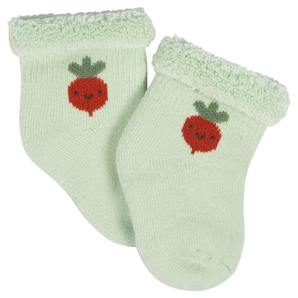 Gerber Baby 12-pair Sock Bundle, Happy Veggies, 0-3 Months