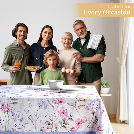Maison d' Hermine Table Cloth Rectangle Table Reusable 100% Cotton 70"x90"