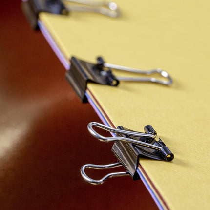 Officemate OIC Mini Binder Clips, Black, 144 Pack (12 Boxes of 1 Dozen Each) (99010)