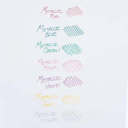 Bolígrafo de gel metálico Pentel Sunburst, punta de 0,8 mm que escribe una línea de 0,4 mm, barril verde/transparente tinta verde, caja de 12 (K908-MD) de Pentel