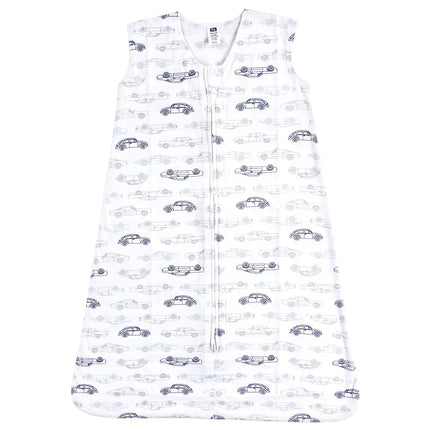 Hudson Baby Wearable Safe Soft Jersey Cotton Sleeping Bag, Classic Cars, 0-6 Months