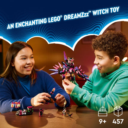 LEGO DREAMZzz The Never Witch’s Nightmare Creatures, Animal Toy Set for Kids, Build a Cauldron, Wolf or Raven Figure, Fantasy Playset for Boys and Girls Ages 9 and Up, 71483
