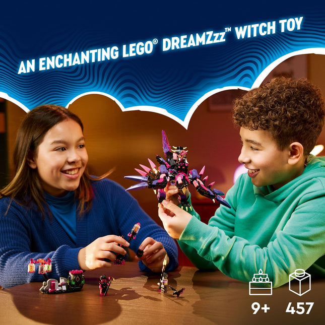 LEGO DREAMZzz The Never Witch’s Nightmare Creatures, Animal Toy Set for Kids, Build a Cauldron, Wolf or Raven Figure, Fantasy Playset for Boys and Girls Ages 9 and Up, 71483