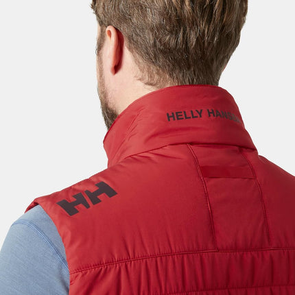 Helly Hansen Mens Crew Insulated Vest 2.0, 4XL, Red