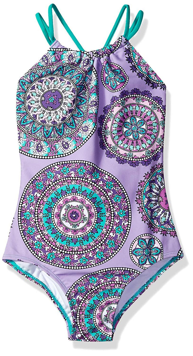 Kanu Surf Girls' Jasmine Beach Sport Halter One Pi