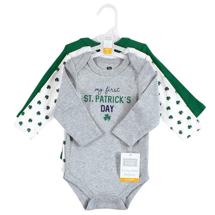 Hudson Baby grenouillères à manches longues en coton unisexe pour bébé, Cutest Clover, 3-6 mois