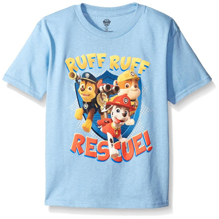 Nickelodeon Boys' Paw Patrol Graphic Short Sleeve T-Shirt, Sky Blue, 5T