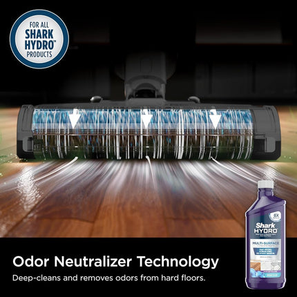 Concentré multi-surfaces Shark Hydro avec technologie neutralisante d'odeurs, formulé pour une utilisation dans tous les nettoyeurs humides et secs Hydro, à utiliser sur le bois dur scellé, le carrelage, le stratifié et la pierre, 473 ml, WWCM16