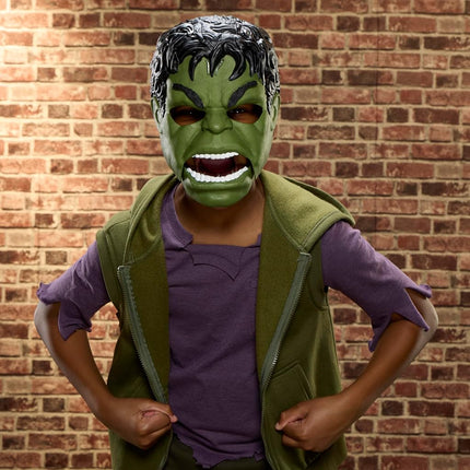 Marvel Studios Spider-Man: Brand New Day Savage Hulk Talk'n Electronic Mask Role Play Toy, Super Hero Costume Mask and Toys for Kids, Ages 5+