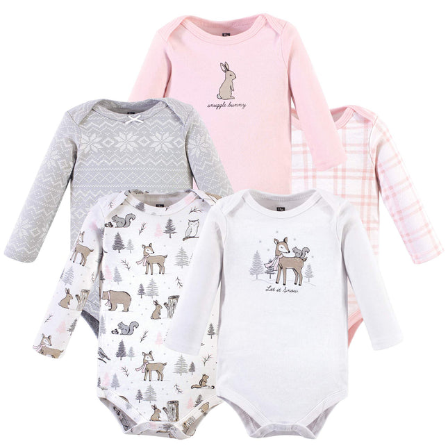 Hudson Baby Unisex Baby Cotton Long-sleeve Bodysui