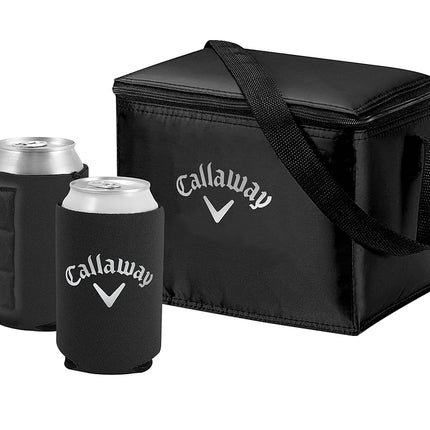 Callaway Soft Cooler Bag Gift Set with Magnetic Koozies, Black