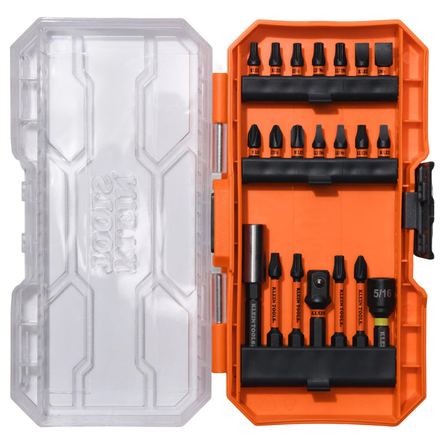 Klein Tools 33801B 21-Piece Impact Driver Bit Set,