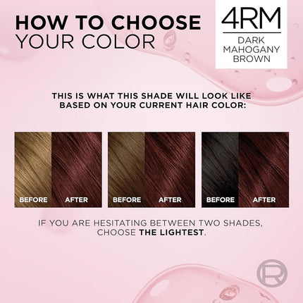 L'Oréal Paris Excellence Créme Permanent Hair Color, 4RM Dark Mahogany Red