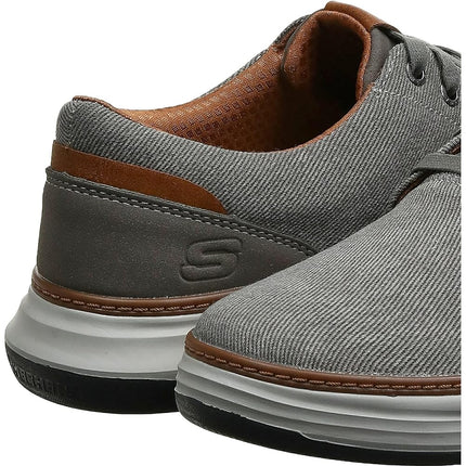 Skechers Men's Moreno Ederson Trainers,Taupe Canvas,8.5 UK