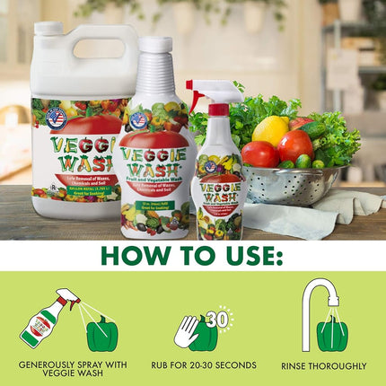 Veggie Wash All Natural Fruit and Vegetable Wash, 1-Gallon (654912964)