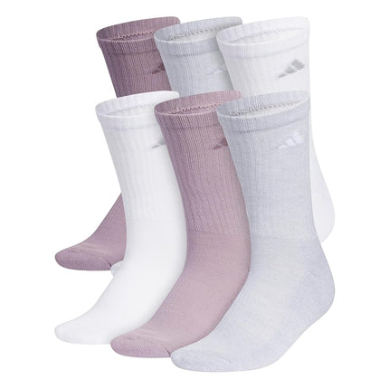 adidas Women's Athletic Cushioned Crew Socks (6-Pa