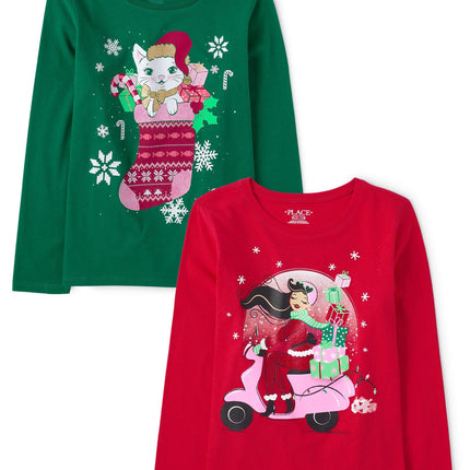 The Children's Place Girls' All Holidays Long Slee