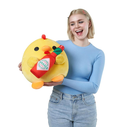 Snackles Super Sized 35 cm, Chicken (Tabasco), by ZURU Cuddly Squishy Comfort 35 cm Plush with License Snack Brand Accessory (Chicken)