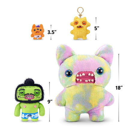Fuggler Fugg Stars 9-Inch Plush Toy (Rhymer Mcslimer) by ZURU – Funny Ugly Monster Stuffed Animal with Human-Like Teeth, Collectible Plush for Kids, Tweens, Teens, Adults & Plush Fans