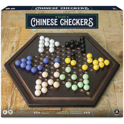 Craftsman Deluxe Chinese Checkers Set - 6 Player Game, Age 12+