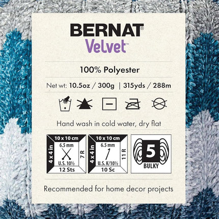 Bernat Yarn, Polyester, Smokey Blue, 2 Pack