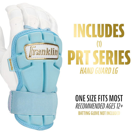 Franklin Sports Baseball Hand + Wrist Guard - PRT LG Series Adult Hand + Wrist Protector for Batting - Protective Shield - Righty + Lefty Hitters - Navy - One Size - Adult