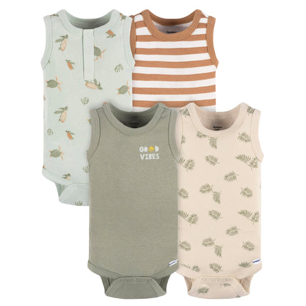 Gerber baby-boys Multi-pack Sleeveless Onesies Bod