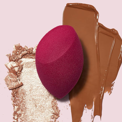 e.l.f. Total Face Blending Sponge, Latex-Free Makeup Sponge With Angled & Rounded Sides For Concealer Or Foundation, Vegan & Cruelty-Free, 1 Piece