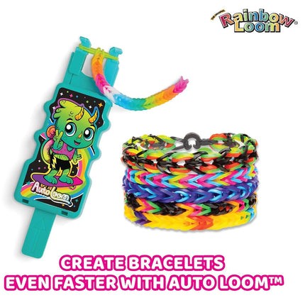 Rainbow Loom: AutoLoom Refill Pack: Neon - DIY Bracelet Craft Kit, 11,000 Rubber Bands in 22 Vibrant Colors, 1 AutoLoom, Jewelry Activity Set, Kids 7+