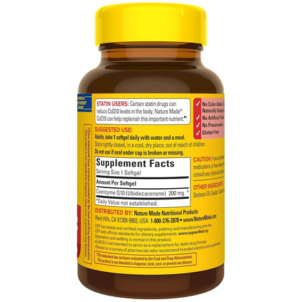 Nature Made CoQ10 (Coenzyme Q 10) Softgel, 105 count