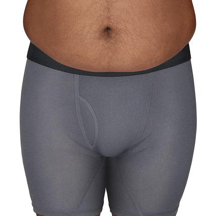 Fruit of the Loom Caleçons Boxers Légers pour Homme, Grandes Tailles-Micro Extensible-Lot de 5 Gris/Rouge/Bleu, 3XL (Lot de 5)