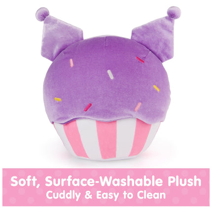 GUND Sanrio Hello Kitty and Friends Kuromi Cupcake Plush, Stuffed Animal for Ages 1 and Up, Purple/White, 8”