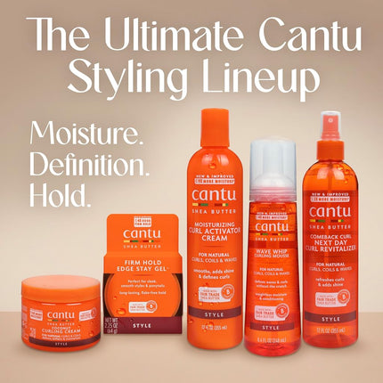 Cantu Moisturizing Curl Activator Cream for Natural Hair with Pure Shea Butter, 12 fl oz (Pack of 2)