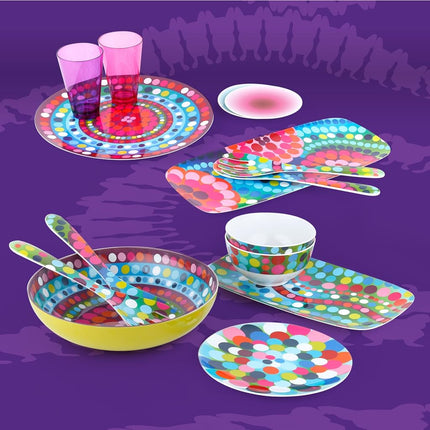 French Bull 9" Melamine Dinnerware Colorful Salad, Side Plate - Bindi
