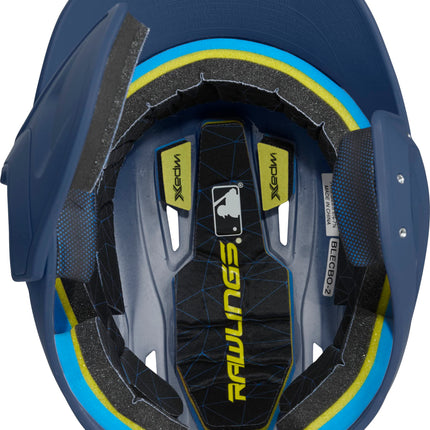 Rawlings 2022 MACH 1-Tone Matte Baseball Batting Helmet w/LHB ADJEXT, Junior, Matte Navy