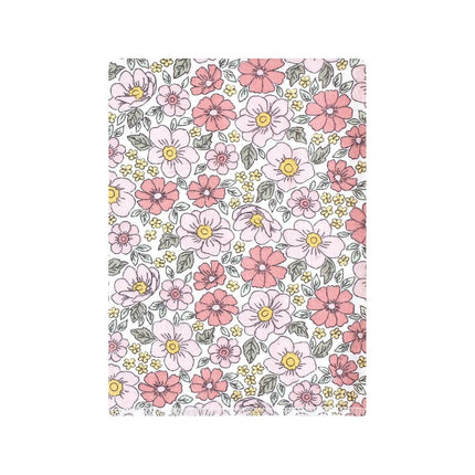 Hudson Baby Unisex Baby Flannel Burp Cloth 12pk, Pink Yellow Pretty Floral, One Size
