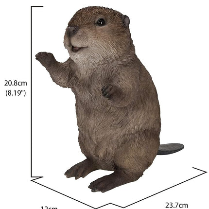 American Beaver CUB Standing Statue